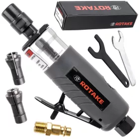   Polizor Pneumatic Drept Rotake RT-1108, 25000 RPM, Axe 3/6 mm