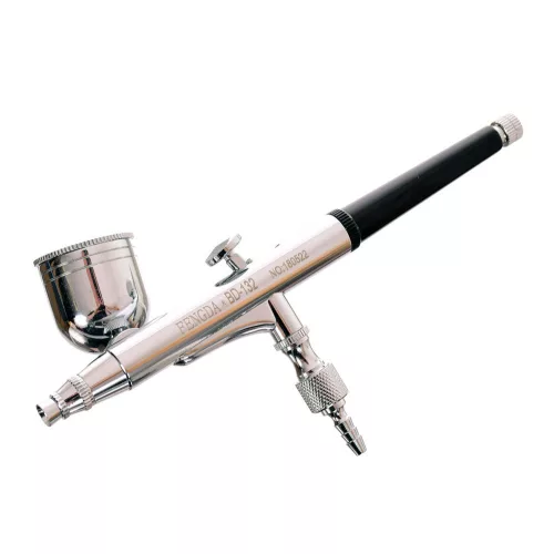 Aerograf Profesional FENGDA BD-132, Duză 0,3 mm cu Rezervor Lateral