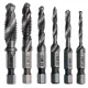 Set de Burghie Tăietoare HSS M3-M10, 6 Bucăți, cu Coadă Hexagonală de 1/4 Inch