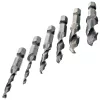 Set de Burghie Tăietoare HSS M3-M10, 6 Bucăți, cu Coadă Hexagonală de 1/4 Inch
