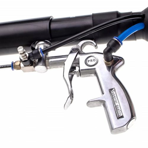 Pistol Curățare Tapițerie cu Compresor, Tub 3m și Accesorii