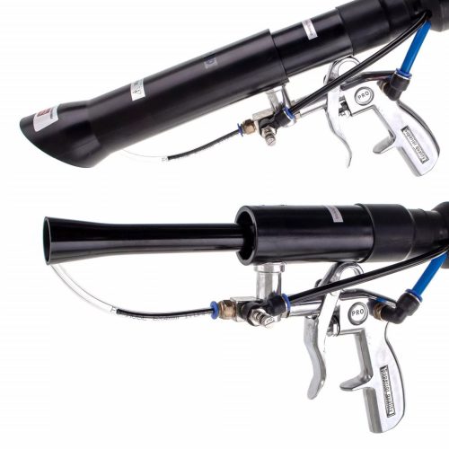 Pistol Curățare Tapițerie cu Compresor, Tub 3m și Accesorii