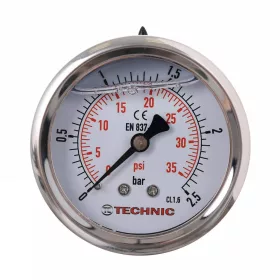   Manometru cu Glicerină TC Technic, 63 mm, 0-4 Bar, Conexiune Spate 1/4"