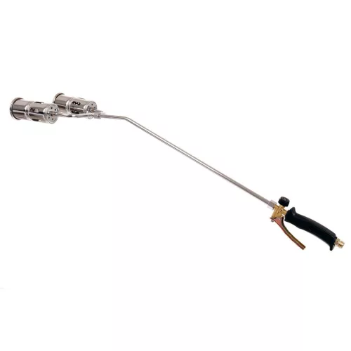 Arzător Acoperiș Dublu Tub, 2 Duze 60mm, Furtun 5m