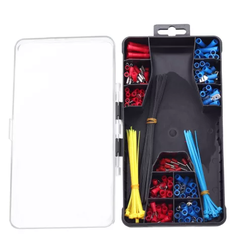 Set Clești Dezizolare și Sertizare TC Technic DN-F1339, 0.2-6mm, 10-22 AWG, cu 260 Accesorii