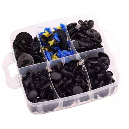 Set universal de fixare auto, 680 piese și 5 unelte demontare