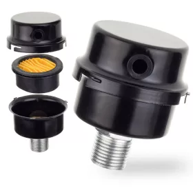   Filtru de Aer Compresor cu Acoperire Metalică, Conexiune 1/2" (20mm)