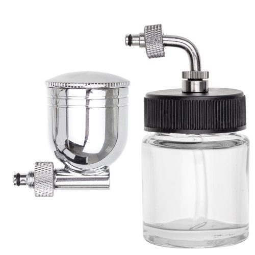 Aerograf Profesional HS-34KF, 3 Duze (0.2-0.5mm), 2 Rezervoare Lateral