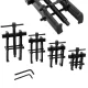Set Extractoare Rulmenți cu Braț Dublu, 19-40 mm, 4 Piese