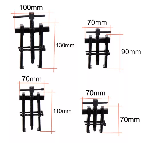 Set Extractoare Rulmenți cu Braț Dublu, 19-40 mm, 4 Piese