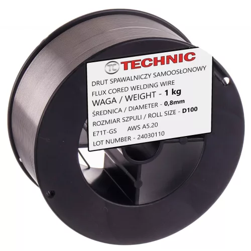Fir de Sudură Autoprotejat 0.8mm 1kg Flux E71T-GS D100