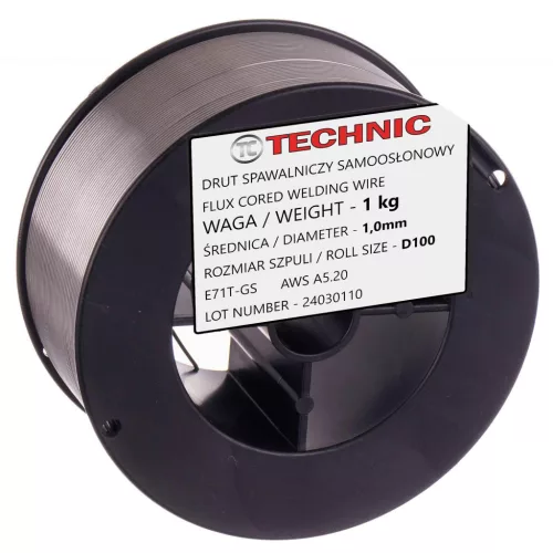 Sârmă de Sudură Autoprotejoare Flux E71T-GS 1.0mm 1kg D100