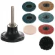 Set de Șlefuire și Polizare cu Discuri Fetru Vlies 50mm, Suport 6mm