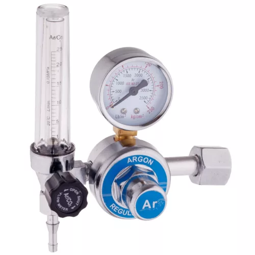 Reductor gaz cu indicator debit și manometru, Argon/CO2, 25 l/min