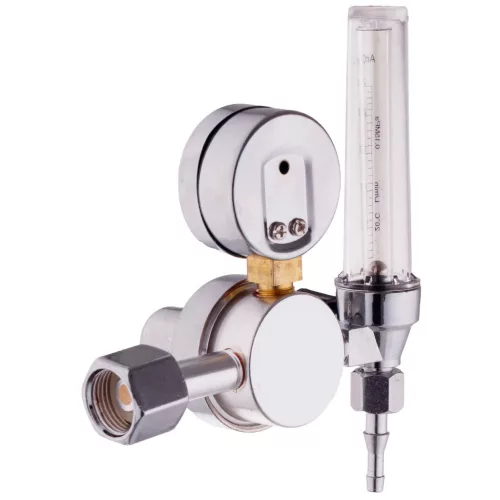 Reductor gaz cu indicator debit și manometru, Argon/CO2, 25 l/min