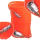 Furtun Pneumatic Spiral 10m, 5x8mm, cu Conectori Rapizi, 8 bar