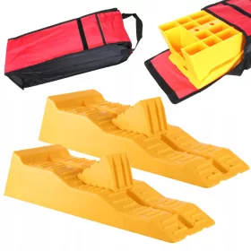 Set Rampe de Nivelare Rulote 5T cu Blocuri, 3 Nivele