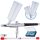 Aerograf Profesional Acțiune Dublă, Duze 0.2 + 0.3 mm, Rezervor Dublu