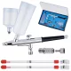 Aerograf Modelaj AB-131S, 3 Duze (0.2/0.3/0.5 mm), 2 Rezervoare