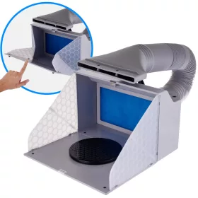   Cabină de Pulverizare Compactă, Ventilator Dublu, 230V, 45 dB