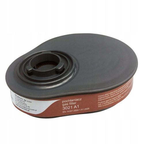 Secura 3021 A1 Filtru Gaz - Soluție de Protecție Împotriva Substanțelor Chimice, Clasa 1, Max. 0,1% Concentrație