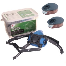   Mască de Silicon SECURA 3100 CHEM cu Filtre de Gaz A2 pentru Vopsitorie