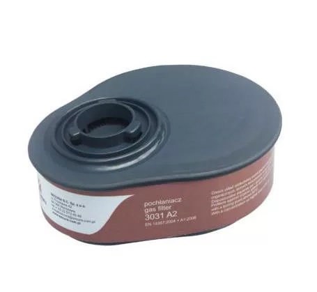 Mască de Silicon SECURA 3100 CHEM cu Filtre de Gaz A2 pentru Vopsitorie