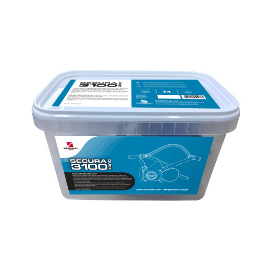 Secura 3100 P3 R Semi-Mască Anti-Praf cu Extensie Din Silicon