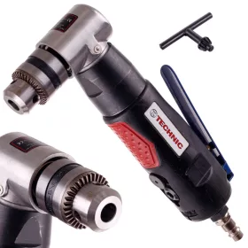   Polizor Unghiular Pneumatic și Burghiu 1.5-10 mm cu Mandrină cu Cheie 95mm
