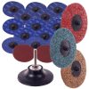 Set Profesional Discuri Abrazive Roloc 75 mm, 19 piese, Granulație Variabilă