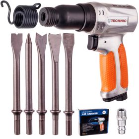   Ciocan pneumatic de lovire cu 5 dălți și fixare hexagonală