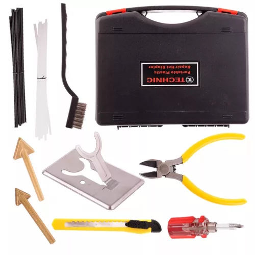 Set Sudură Plastic și Lipire 100W 230V cu Accesorii