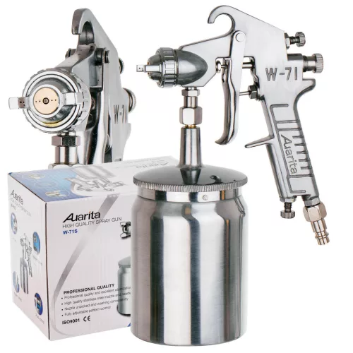 Pistol de vopsit HP Auarita W-71S rezervor inferior 600 ml duza 1.8 mm
