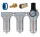 Sistem Profesional Filtrare Aer 3 Trepte (40/5/2 µm) cu Regulator – 4000 l/min