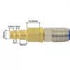 Furtun Spiral Poliuretan 8x12 mm 15 m Albastru pentru Compresor