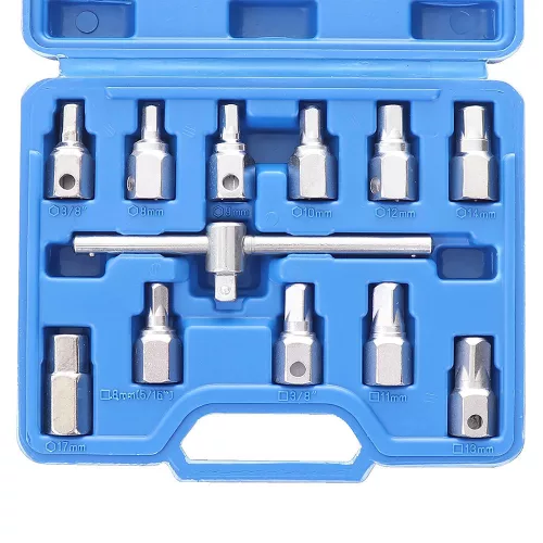 Set Chei Golire Ulei 12 Piese, 3/8" Pătrat & Hexagon 8-17 mm