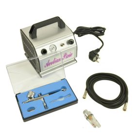   Compresor Aerograf AS176K cu Funcție Auto Start/Stop și Aerograf 0.3 mm