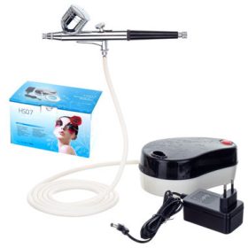   Set Aerograf Profesional HS07AC-SK cu Compresor 230V, Debit 7 l/min