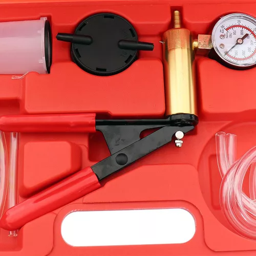 Pompă de Vid Manuală TC Technic A1023 cu Manometru și Tuburi 500/80mm