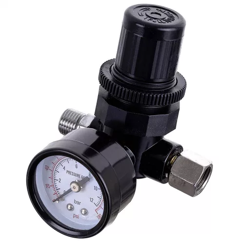 Regulator de Presiune cu Membrană YQ-02 1/4" cu Manometru 0-8 bar