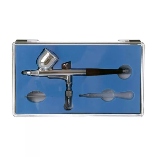 Compresor Airbrush AF18k-2 Fără Ulei, 1/6 CP, Pistol 0.3mm