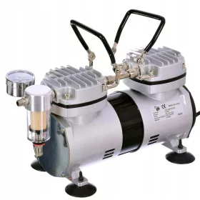   Pompă de Vid Bicilindrică AS30 Metal, 1/4 CP, cu Filtru Integrat