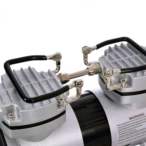 Pompă de Vid Bicilindrică AS30 Metal, 1/4 CP, cu Filtru Integrat