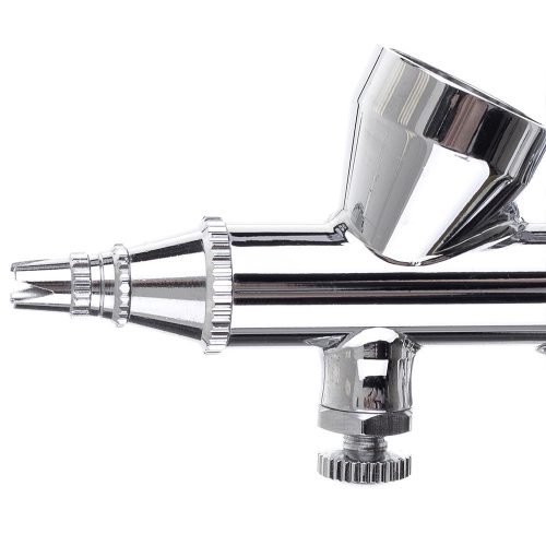 Aerograf Profesional Fengda BD-208 cu Duză de 0.3 mm și Rezervor Rotativ 2 cm³