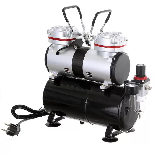 Compresor Aerografie AS-196 Două Pistoane 40L/min
