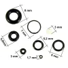 Set Garnituri O-Ring din Cauciuc pentru Aerografe, Universal, 8 Bucăți