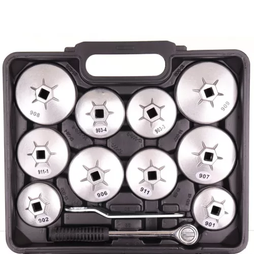Set Chei Tubulare Filtre Ulei TC Technic, 23 Piese, Aluminiu