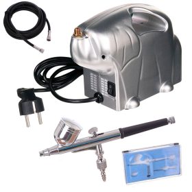   Set Compresor Airbrush Profesional AS16K, 13 l/min, 3.0 Bar, 0.3 mm Duza