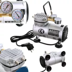   Compresor Airbrush și Pompă de Vid Technic AS20W, Carcasă Metalică, 7 bar