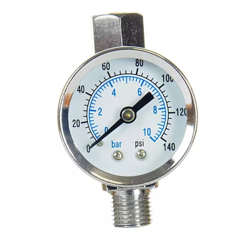 Regulator presiune AUARITA FR-3 cu manometru dublu, 0-10 bar, 1/4 inch